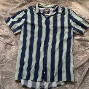 M striped button down shirt